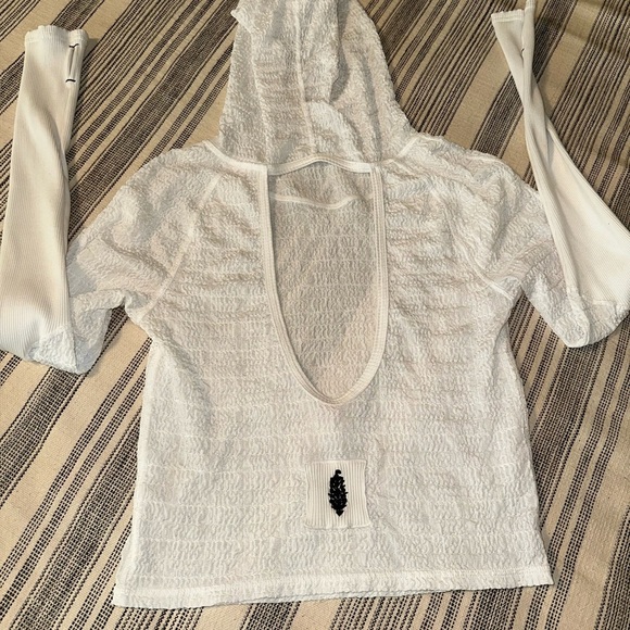 FP Movement by Free People White Textured Hoodie - Picture 3 of 6